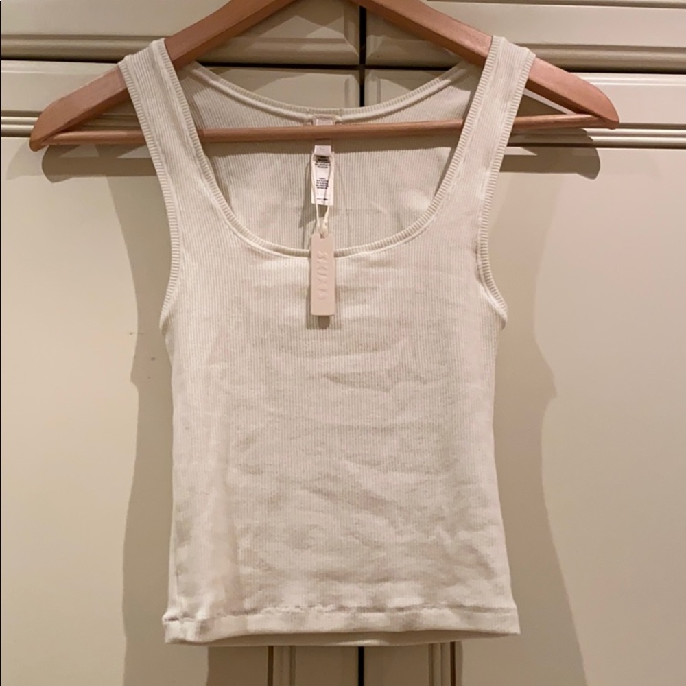 skims set in bone: tank + leggings